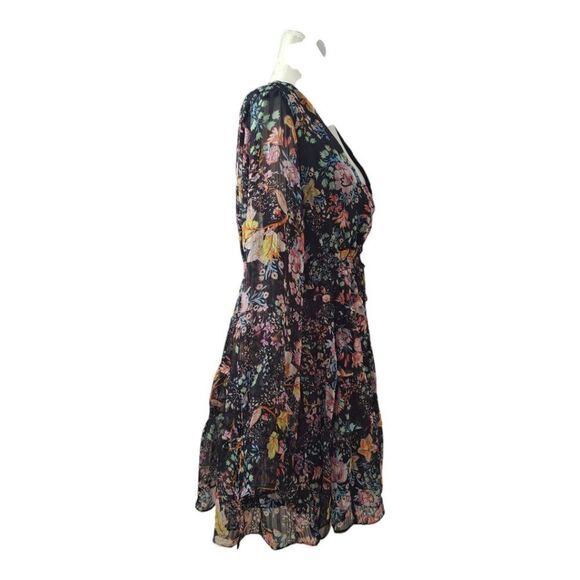 Free People Closer To The Heart Tiered Floral Women's Dress Coquet Boho Multi L - Picture 5 of 9